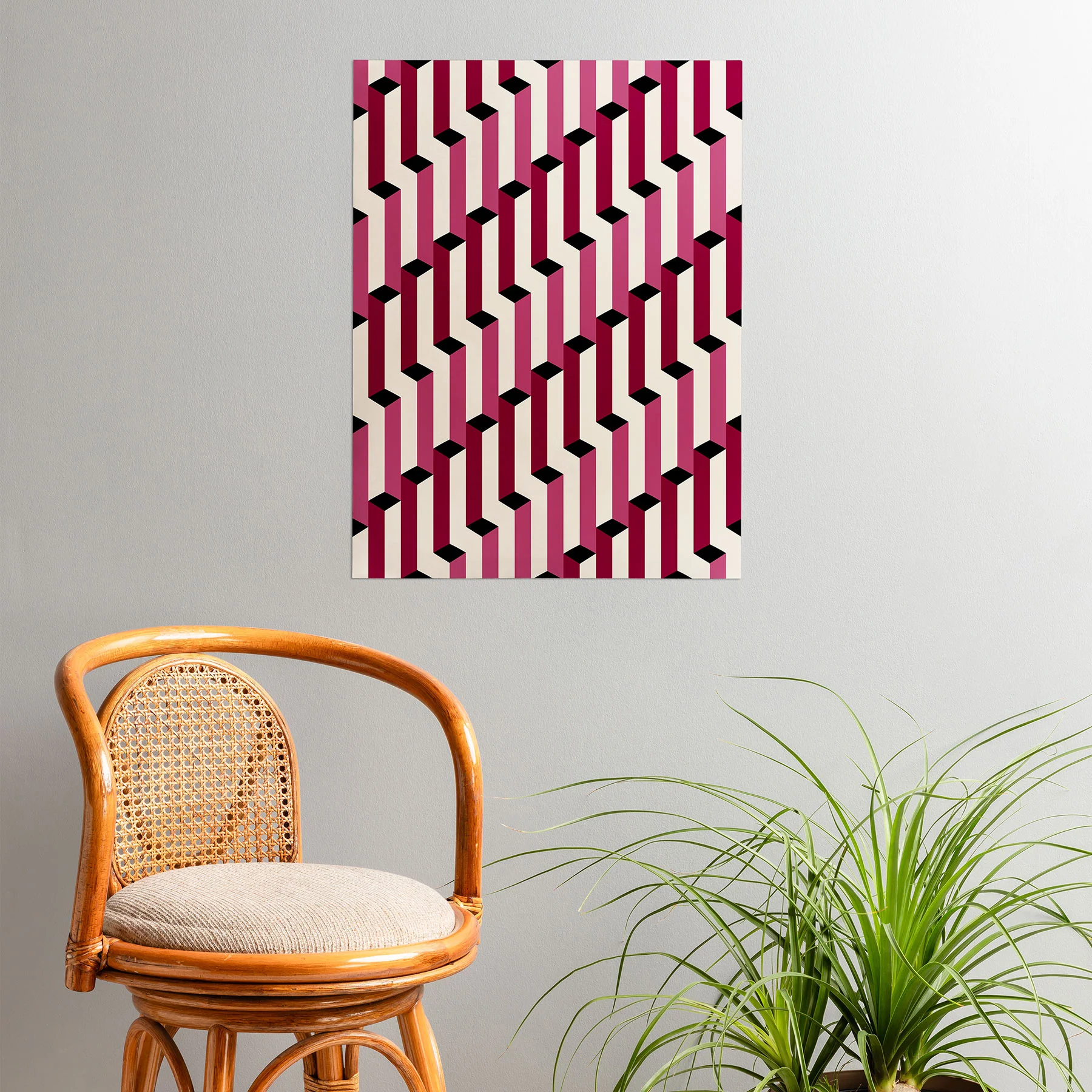 Colour Poems Columns Pattern I Poster - Image 2