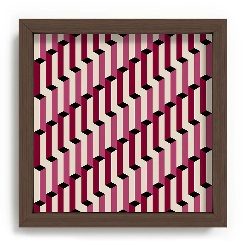 Colour Poems Columns Pattern I Recessed Framing Square - Image 7