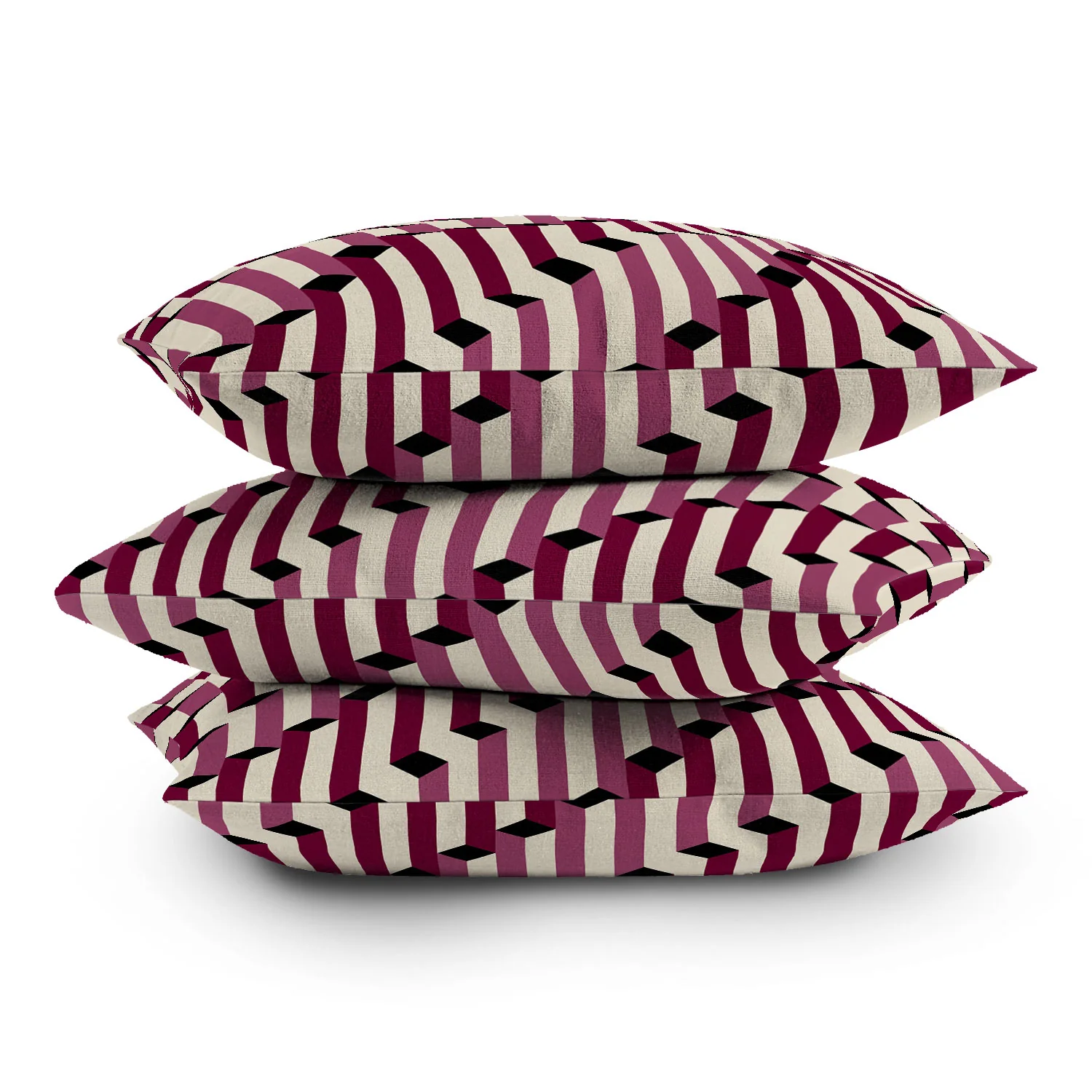 Colour Poems Columns Pattern I Throw Pillow - Image 4