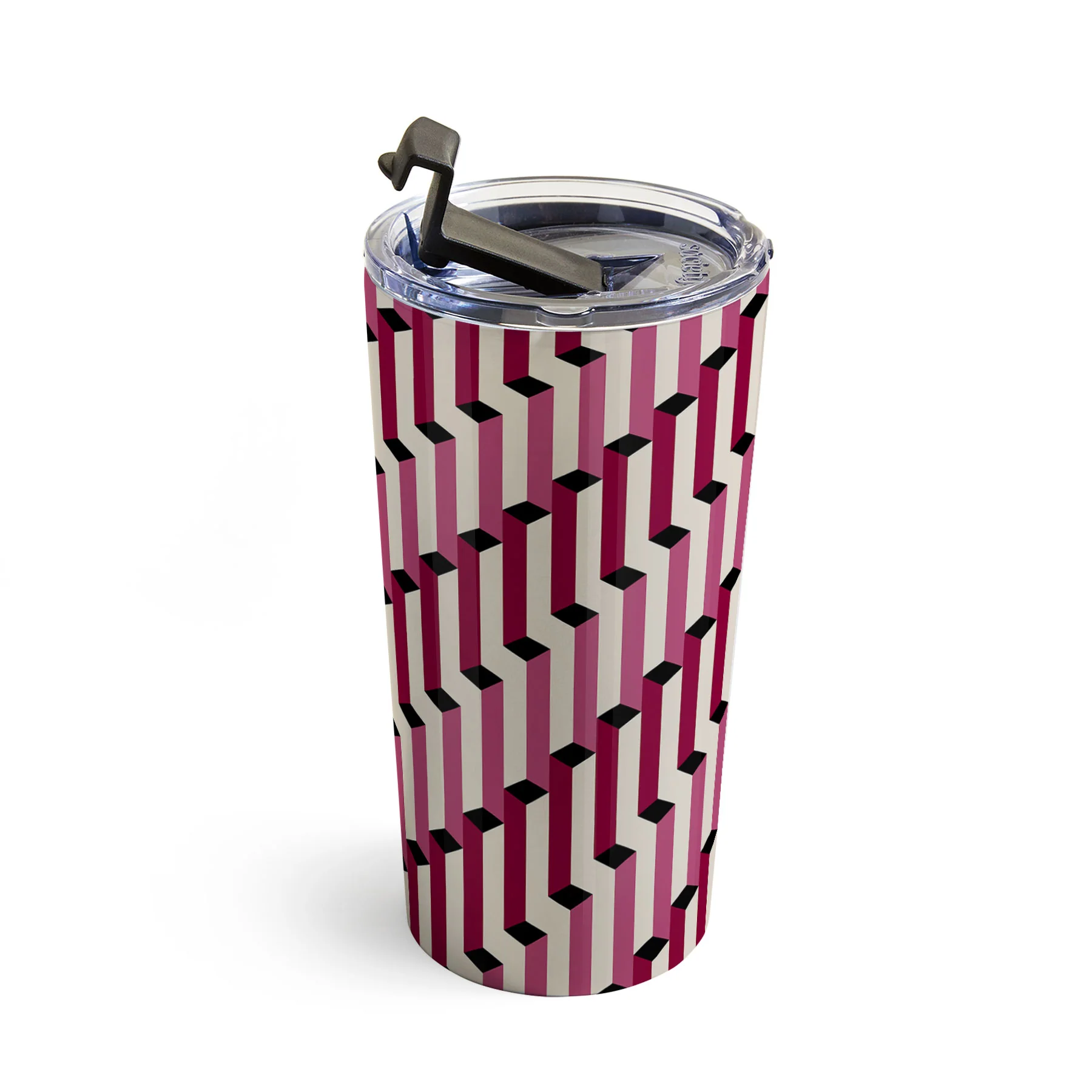 Colour Poems Columns Pattern I Travel Mug - Image 3