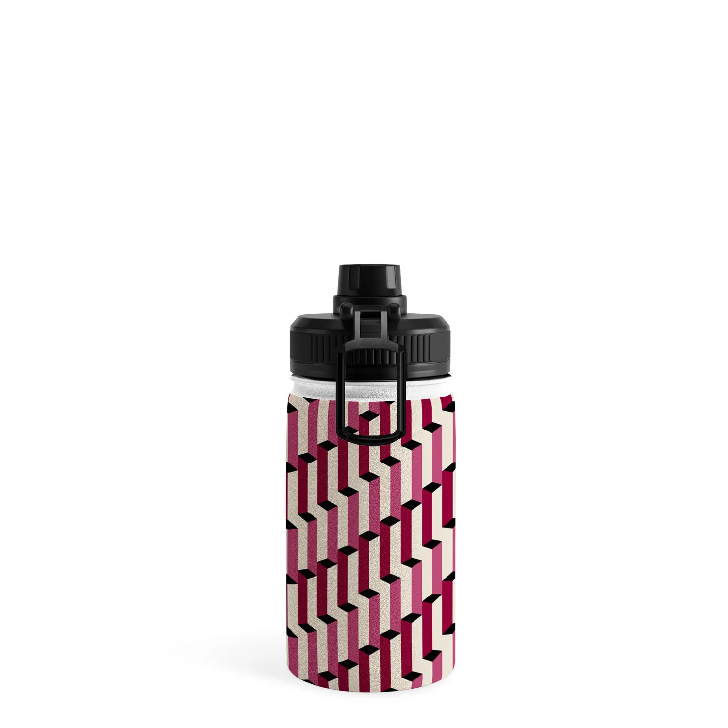 Colour Poems Columns Pattern I Water Bottle - Image 3