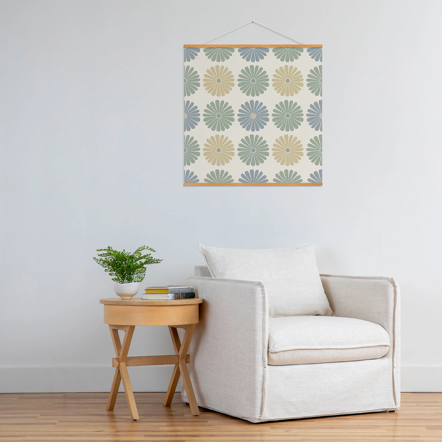 Colour Poems Daisy Pattern Multicolor I Art Print - Image 48