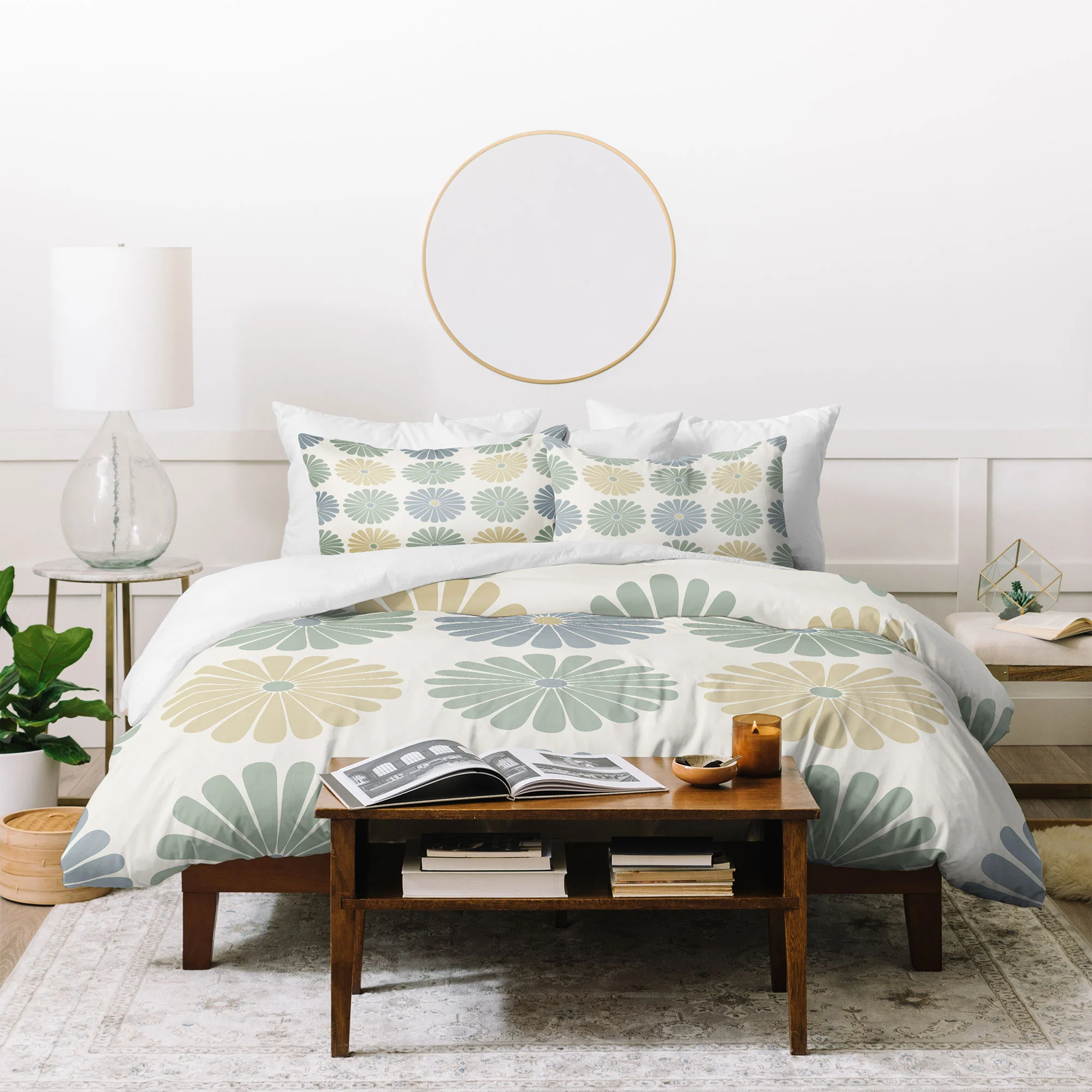 Colour Poems Daisy Pattern Multicolor I Duvet Cover - Image 36