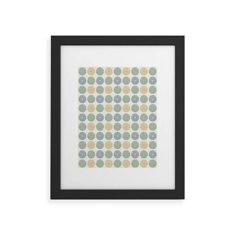 Colour Poems Daisy Pattern Multicolor I Framed Art Print - Image 3