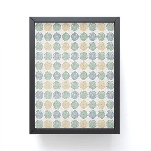 Colour Poems Daisy Pattern Multicolor I Framed Mini Art Print - Image 2