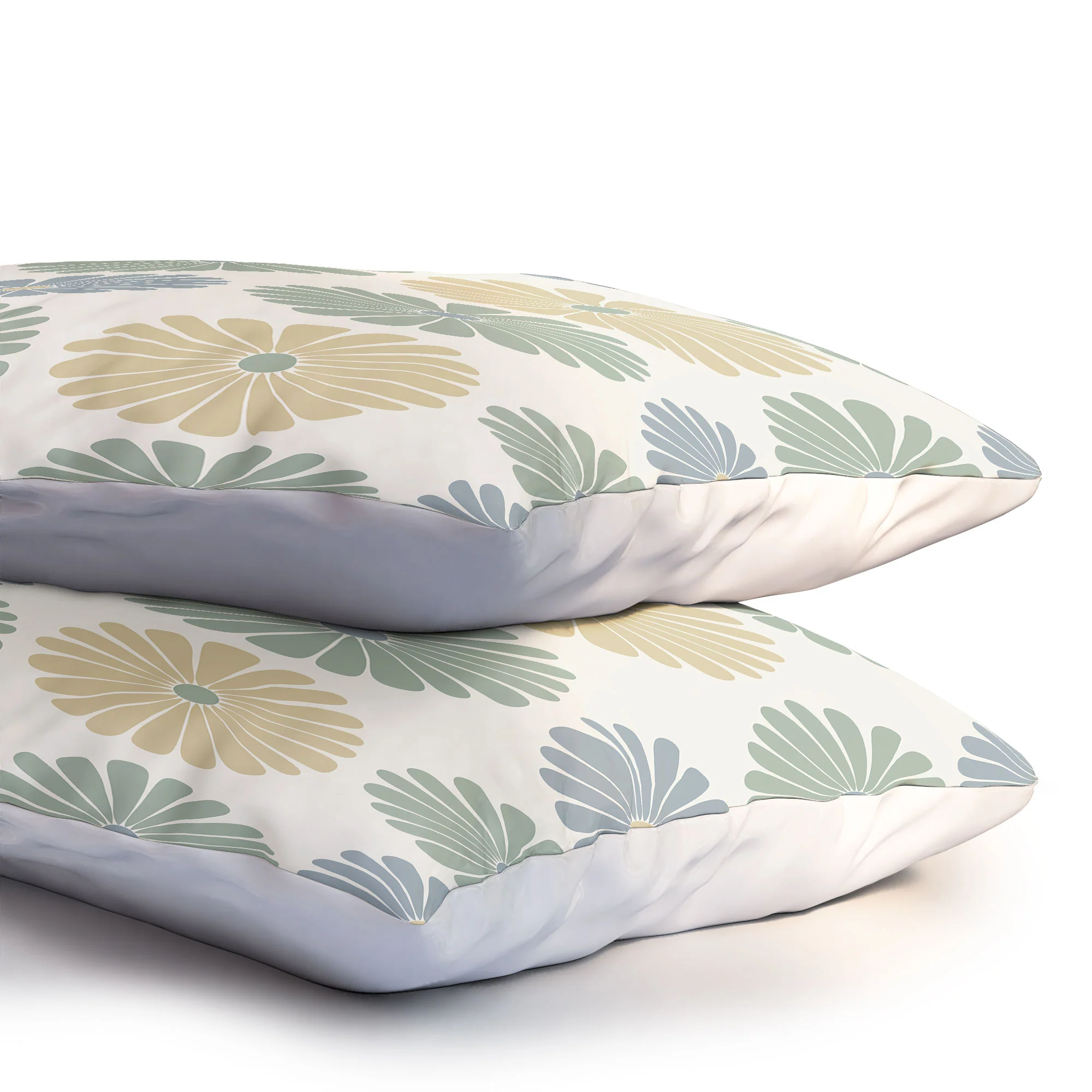 Colour Poems Daisy Pattern Multicolor I Pillow Shams - Image 6
