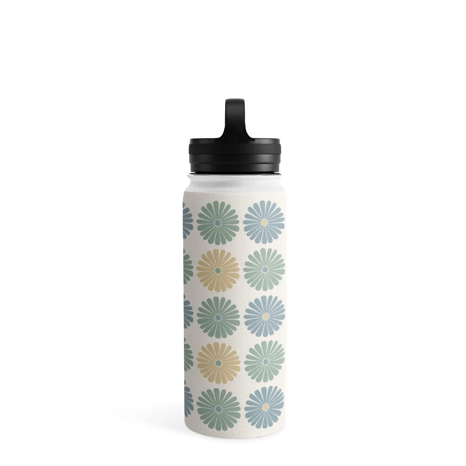 Colour Poems Daisy Pattern Multicolor I Water Bottle - Image 22
