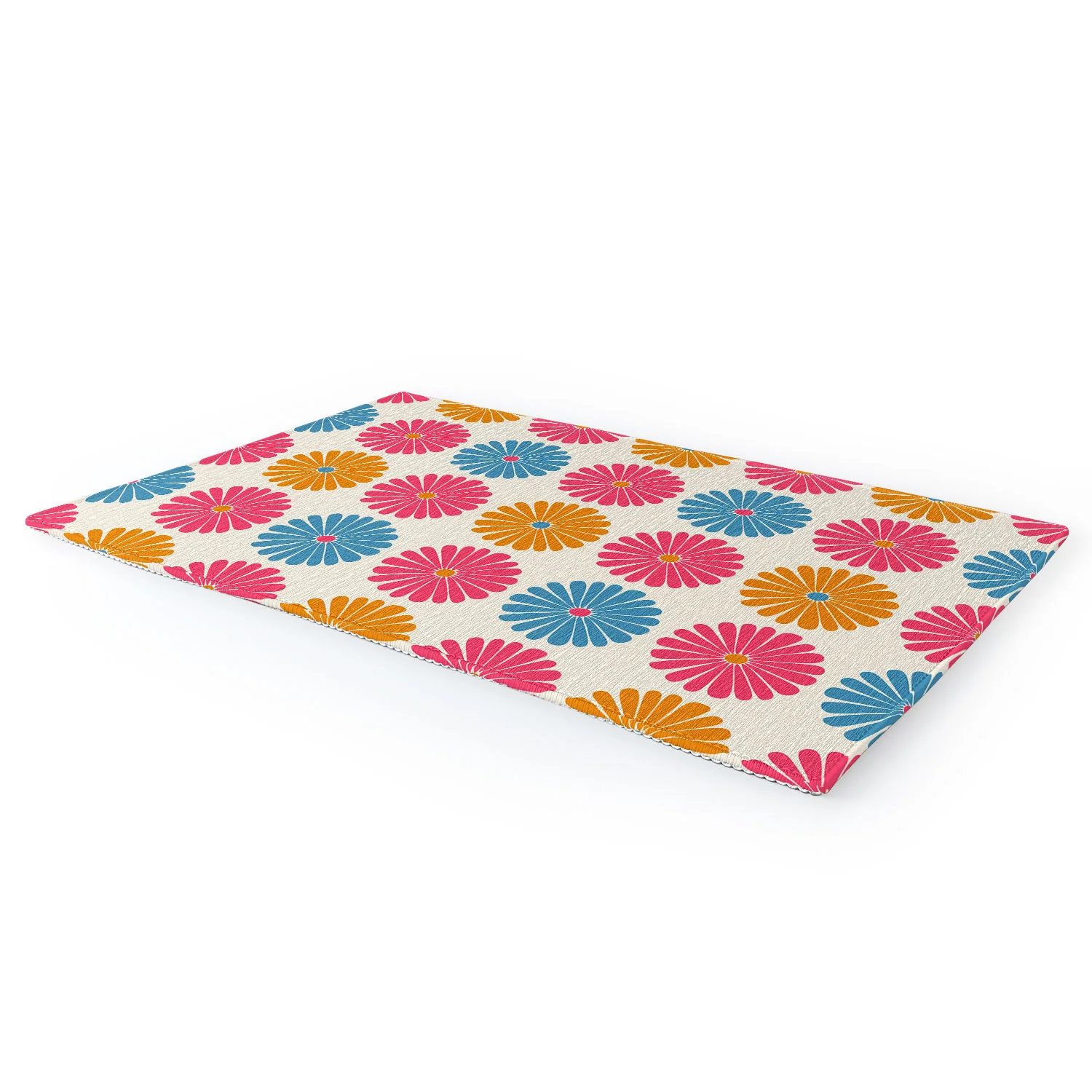 Colour Poems Daisy Pattern Multicolor II Area Rug - Image 4