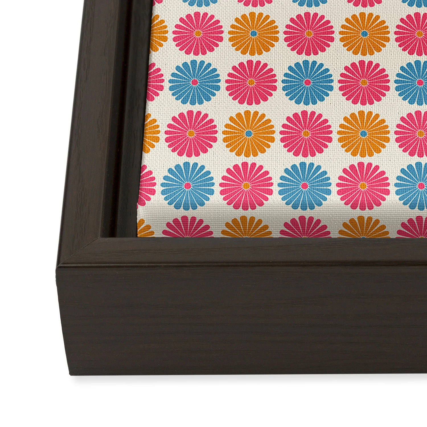 Colour Poems Daisy Pattern Multicolor II Art Canvas - Image 21