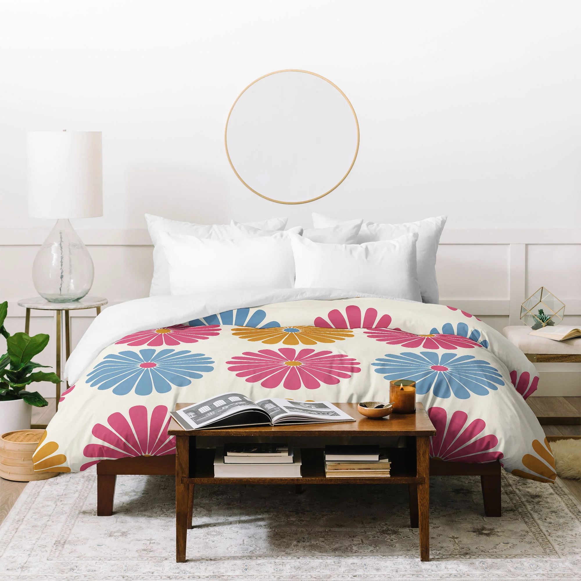 Colour Poems Daisy Pattern Multicolor II Duvet Cover - Image 20