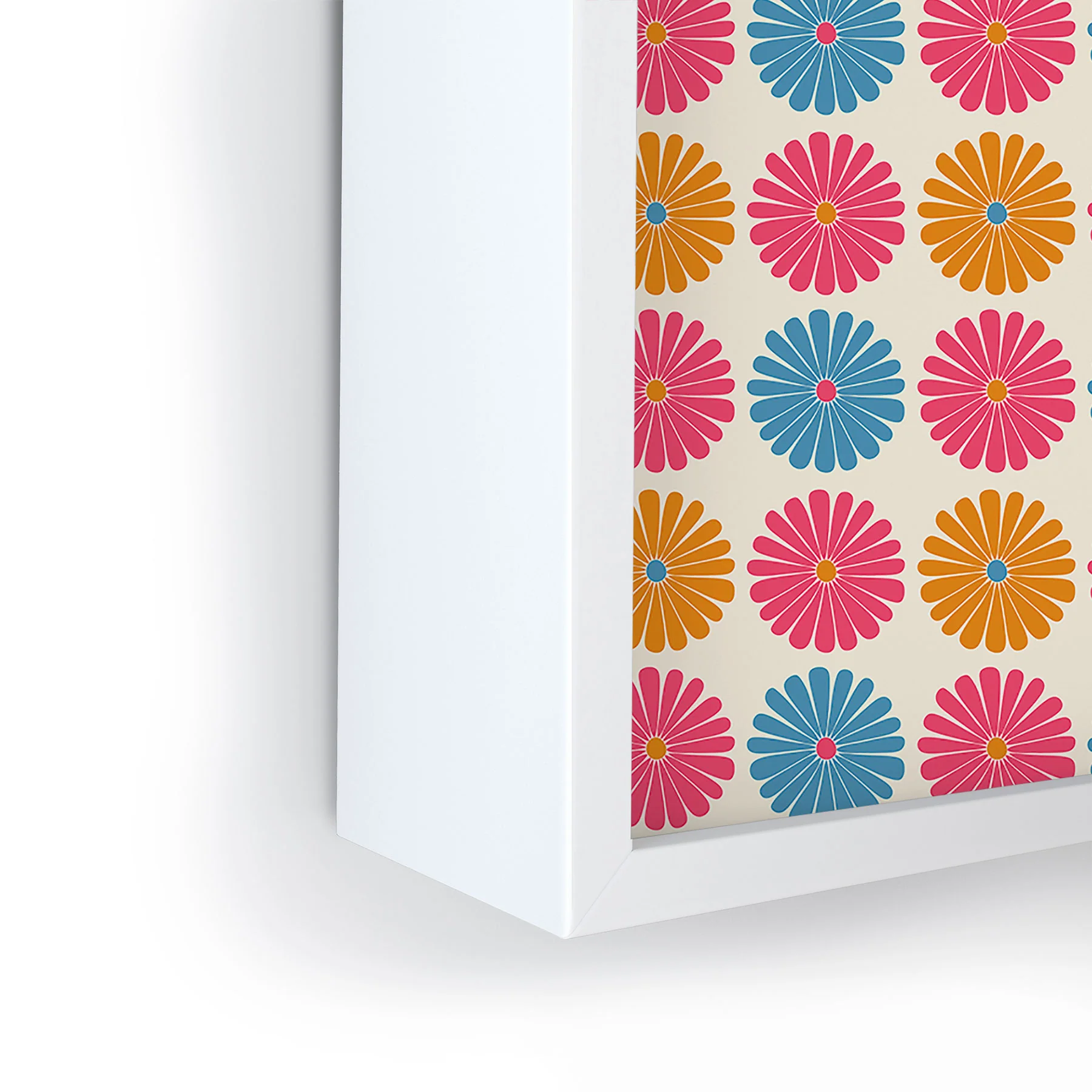 Colour Poems Daisy Pattern Multicolor II Framed Mini Art Print - Image 9