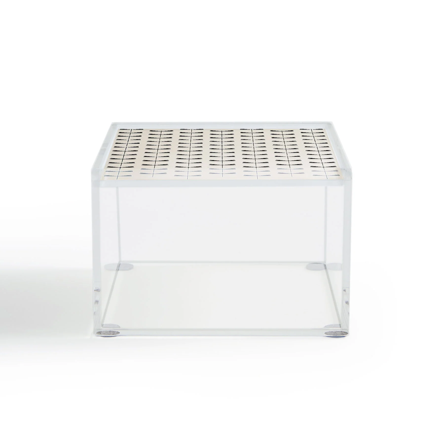 Colour Poems Dragonfly Pattern Black White Acrylic Box - Image 3