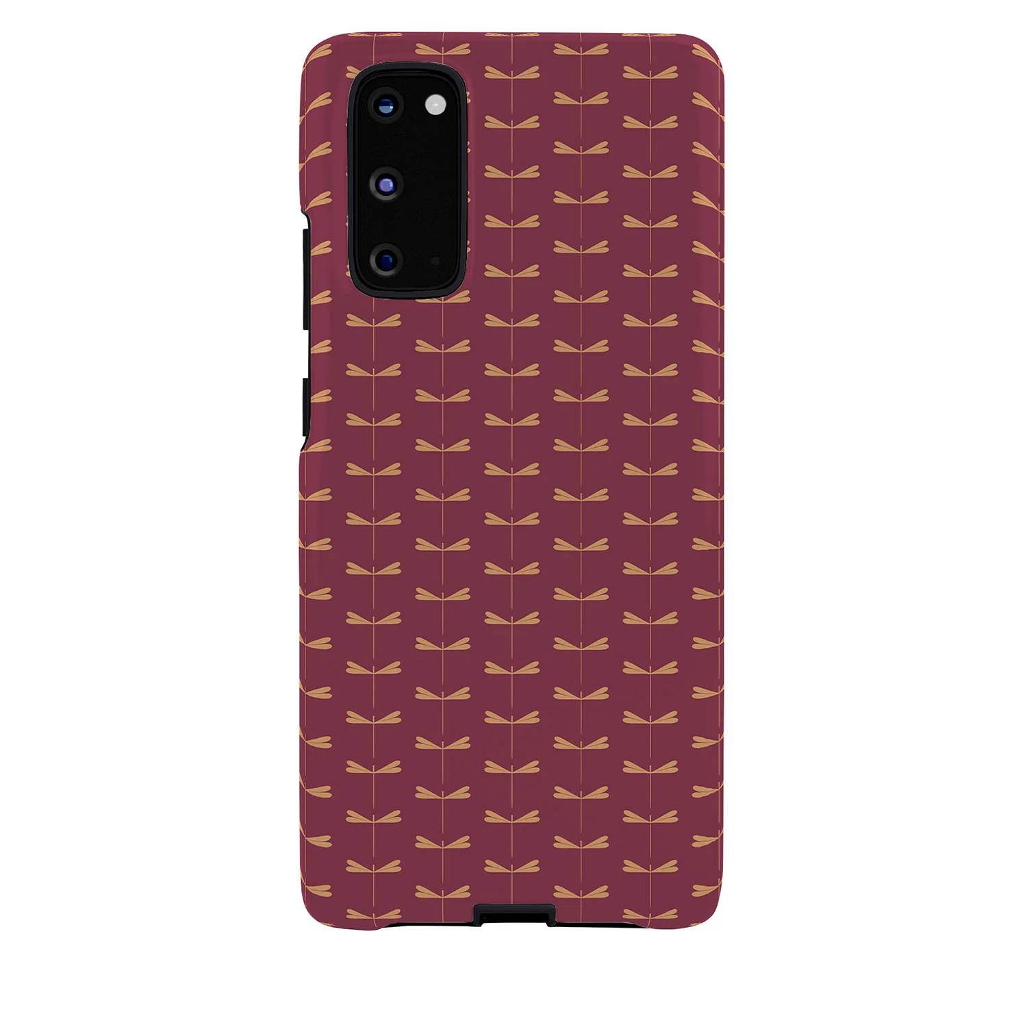 Colour Poems Dragonfly Pattern Mauve Phone Case - Image 37