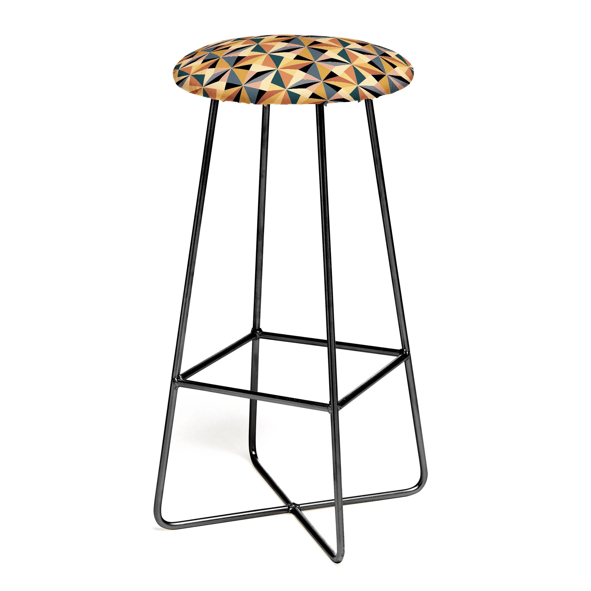 Colour Poems Kaleidoscope I Bar Stool - Image 2