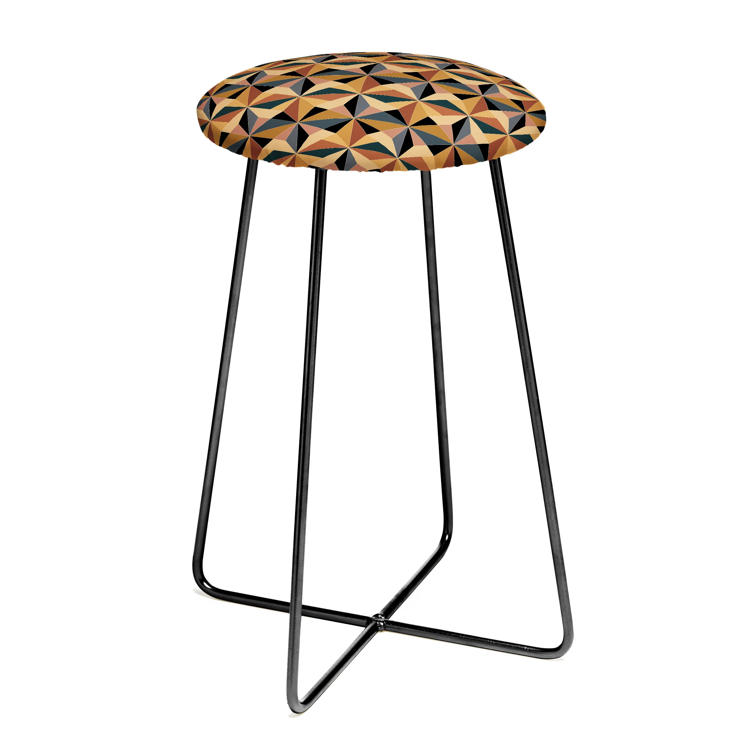Colour Poems Kaleidoscope I Counter Stool - Image 2
