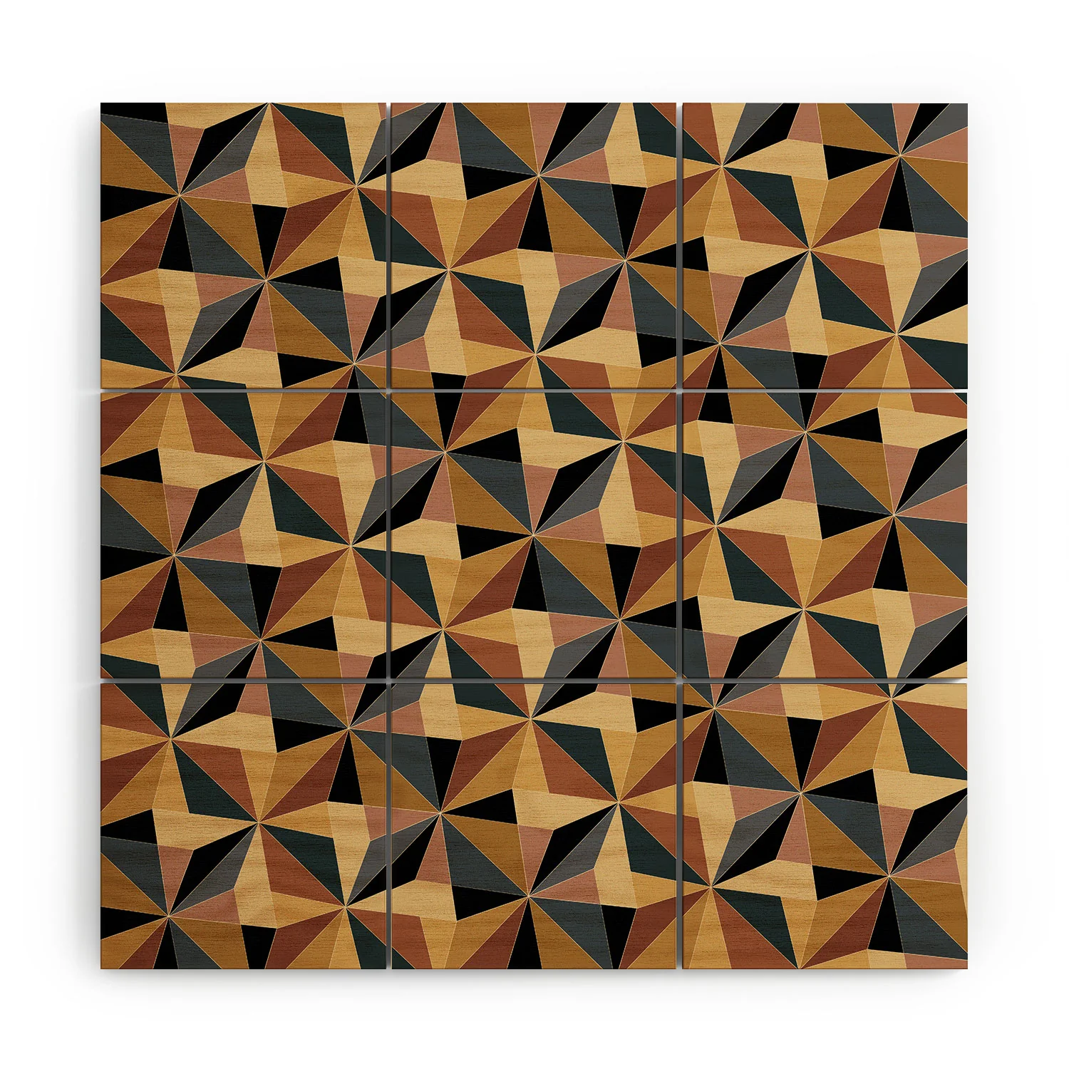 Colour Poems Kaleidoscope I Wood Wall Mural - Image 3