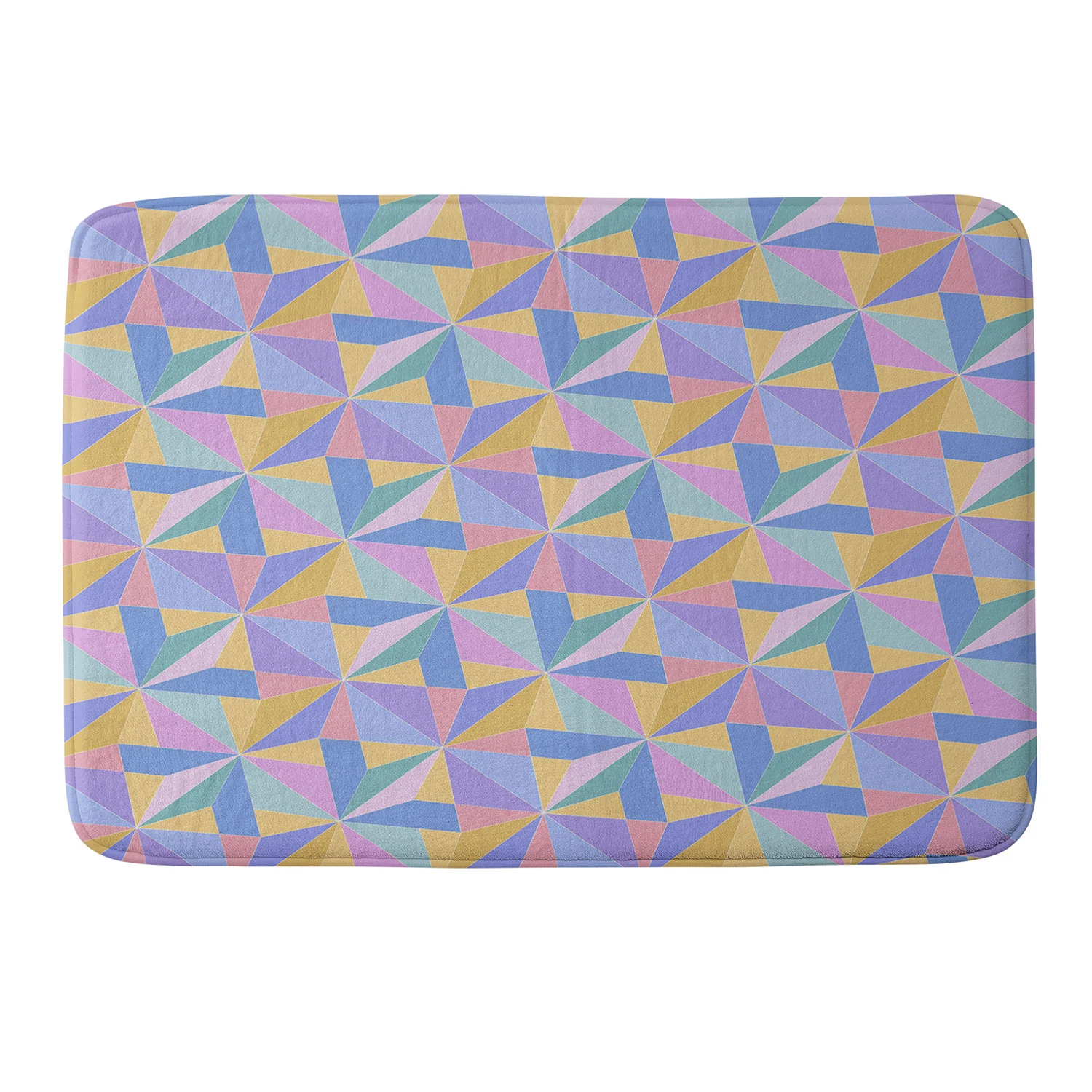 Colour Poems Kaleidoscope III Memory Foam Bath Mat