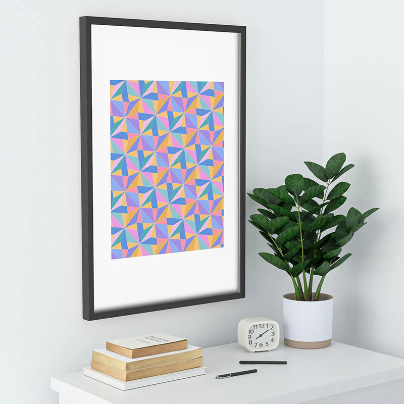 Colour Poems Kaleidoscope III Recessed Framing Rectangle - Image 26