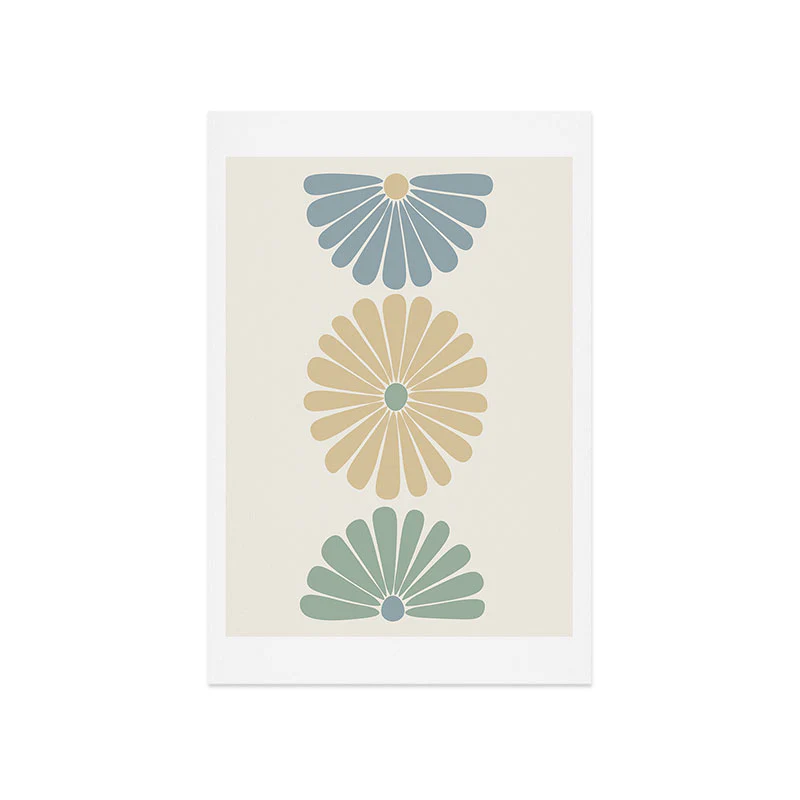 Colour Poems Retro Daisy Multicolor I Art Print - Image 25