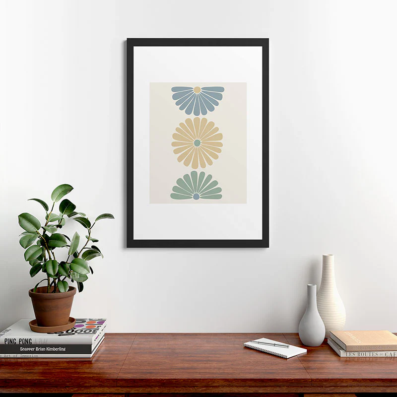 Colour Poems Retro Daisy Multicolor I Framed Art Print - Image 12