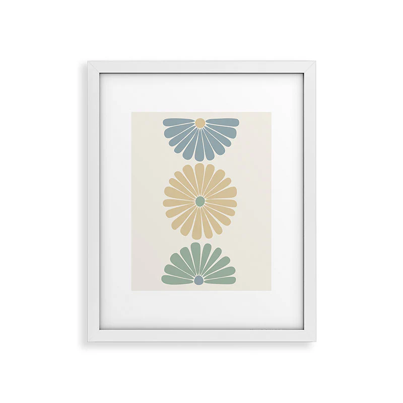Colour Poems Retro Daisy Multicolor I Framed Art Print - Image 43