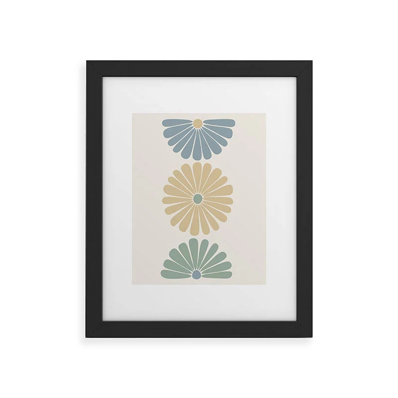 Colour Poems Retro Daisy Multicolor I Framed Art Print - Image 7