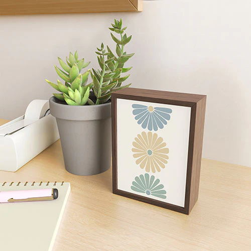 Colour Poems Retro Daisy Multicolor I Framed Mini Art Print - Image 7