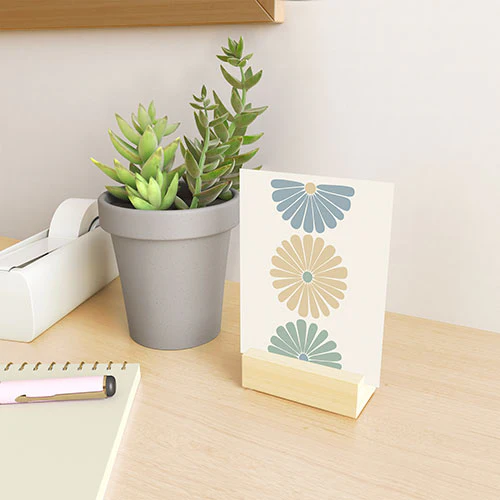 Colour Poems Retro Daisy Multicolor I Mini Art Print - Image 3