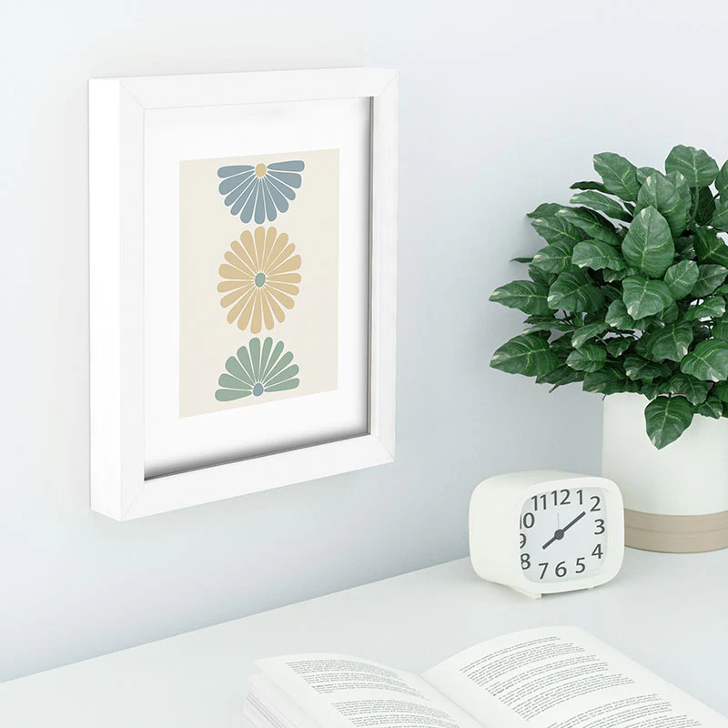 Colour Poems Retro Daisy Multicolor I Recessed Framing Rectangle - Image 4