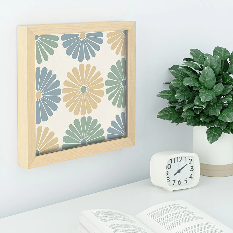 Colour Poems Retro Daisy Multicolor I Recessed Framing Square - Image 6