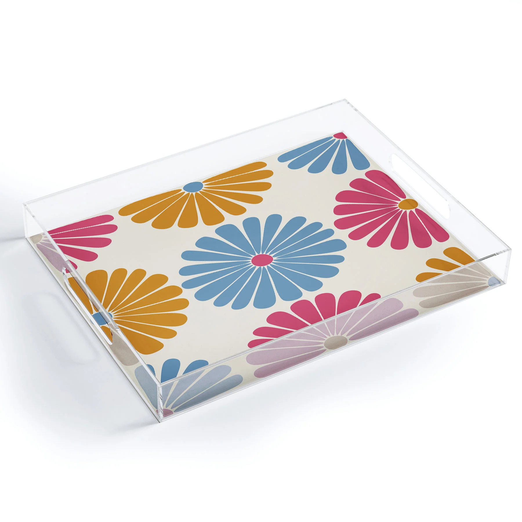 Colour Poems Retro Daisy Multicolor II Acrylic Tray - Image 2