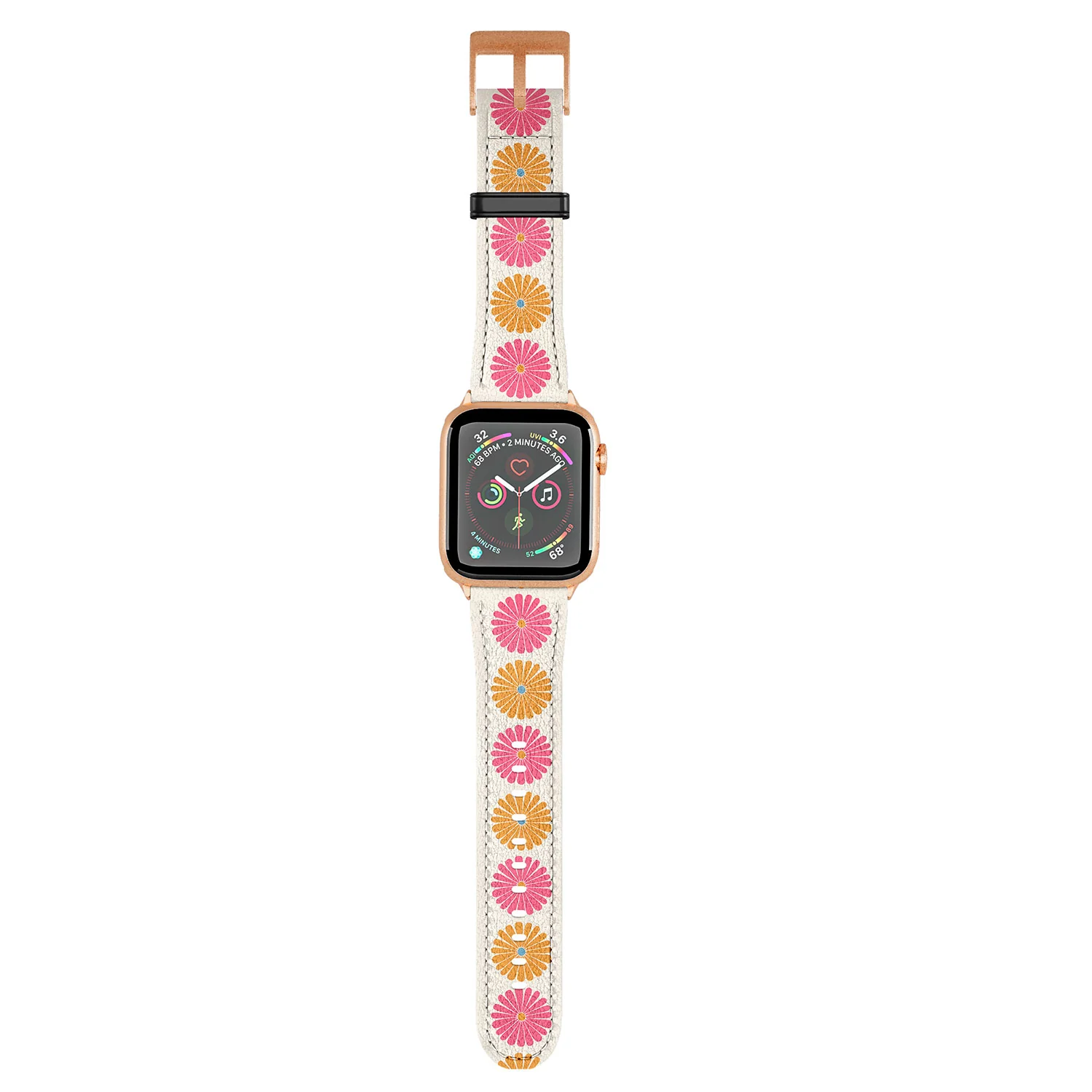 Colour Poems Retro Daisy Multicolor II Apple Watch Band - Image 15