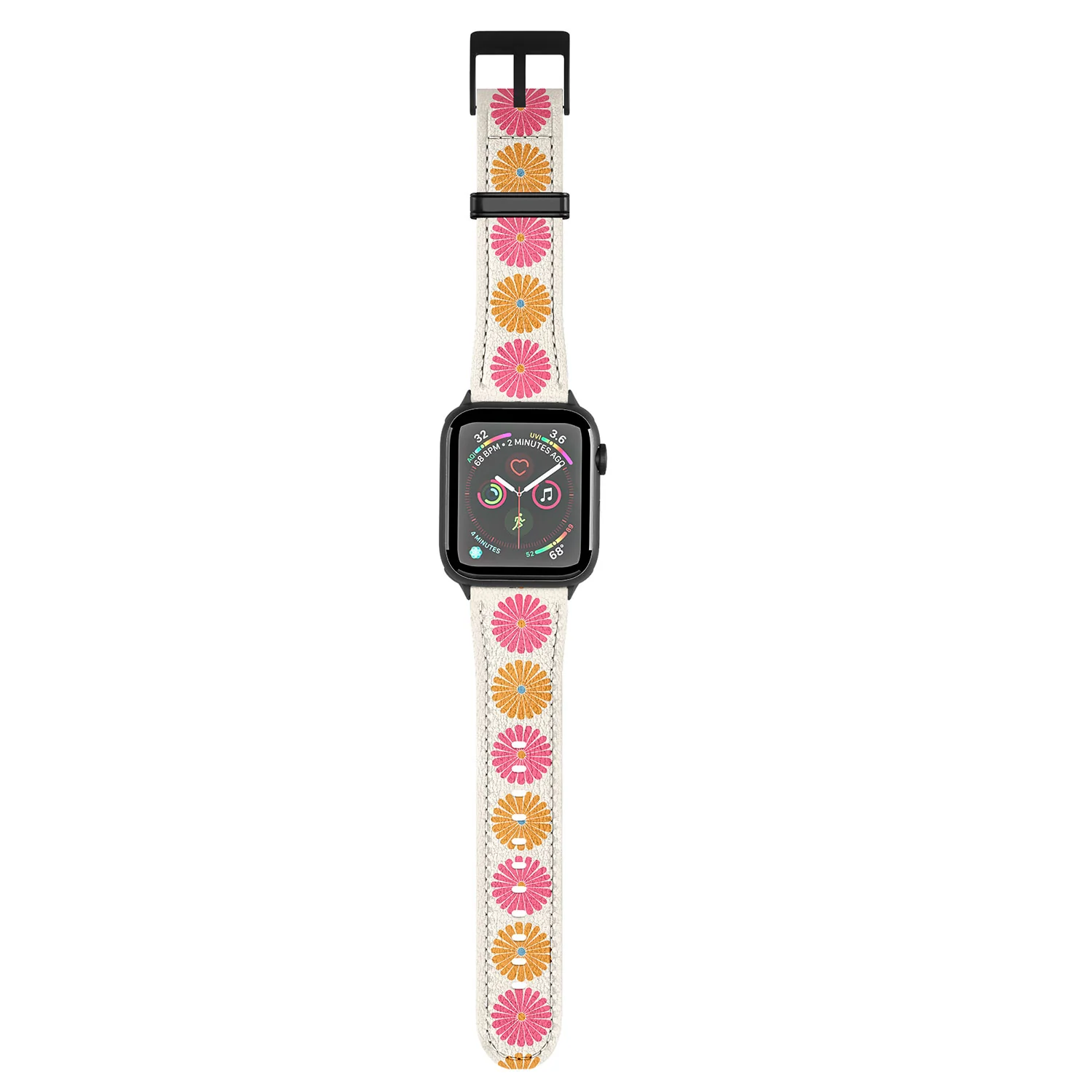 Colour Poems Retro Daisy Multicolor II Apple Watch Band - Image 24