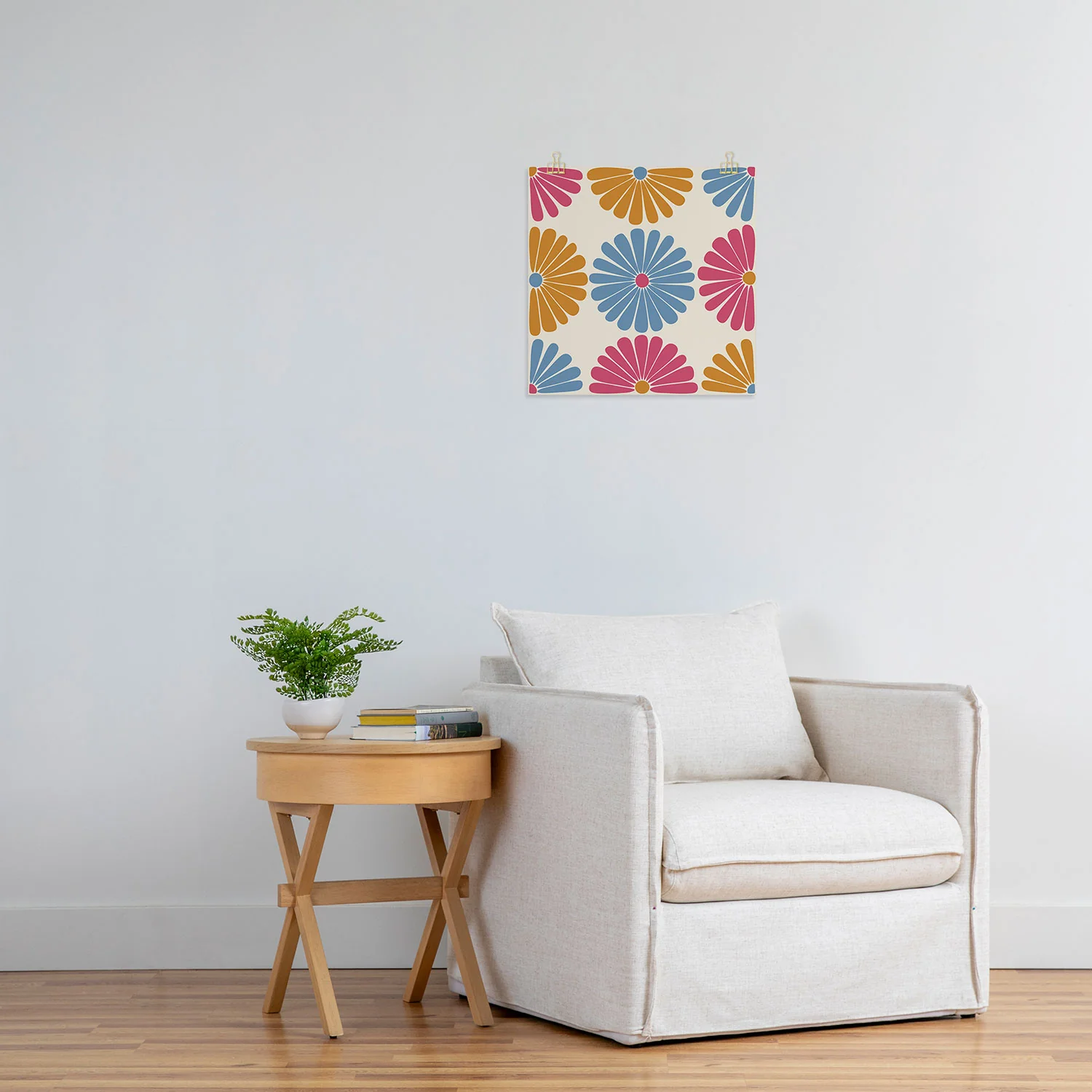 Colour Poems Retro Daisy Multicolor II Art Print - Image 18