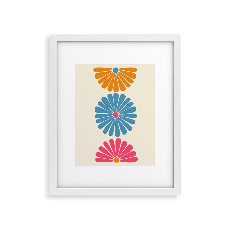 Colour Poems Retro Daisy Multicolor II Framed Art Print - Image 43