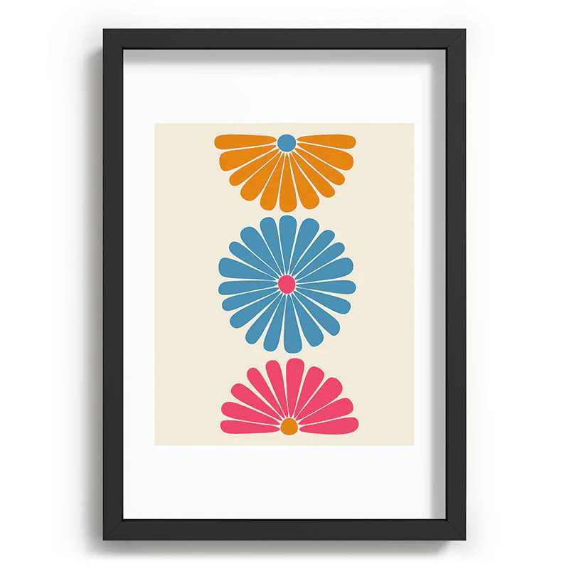 Colour Poems Retro Daisy Multicolor II Recessed Framing Rectangle - Image 9
