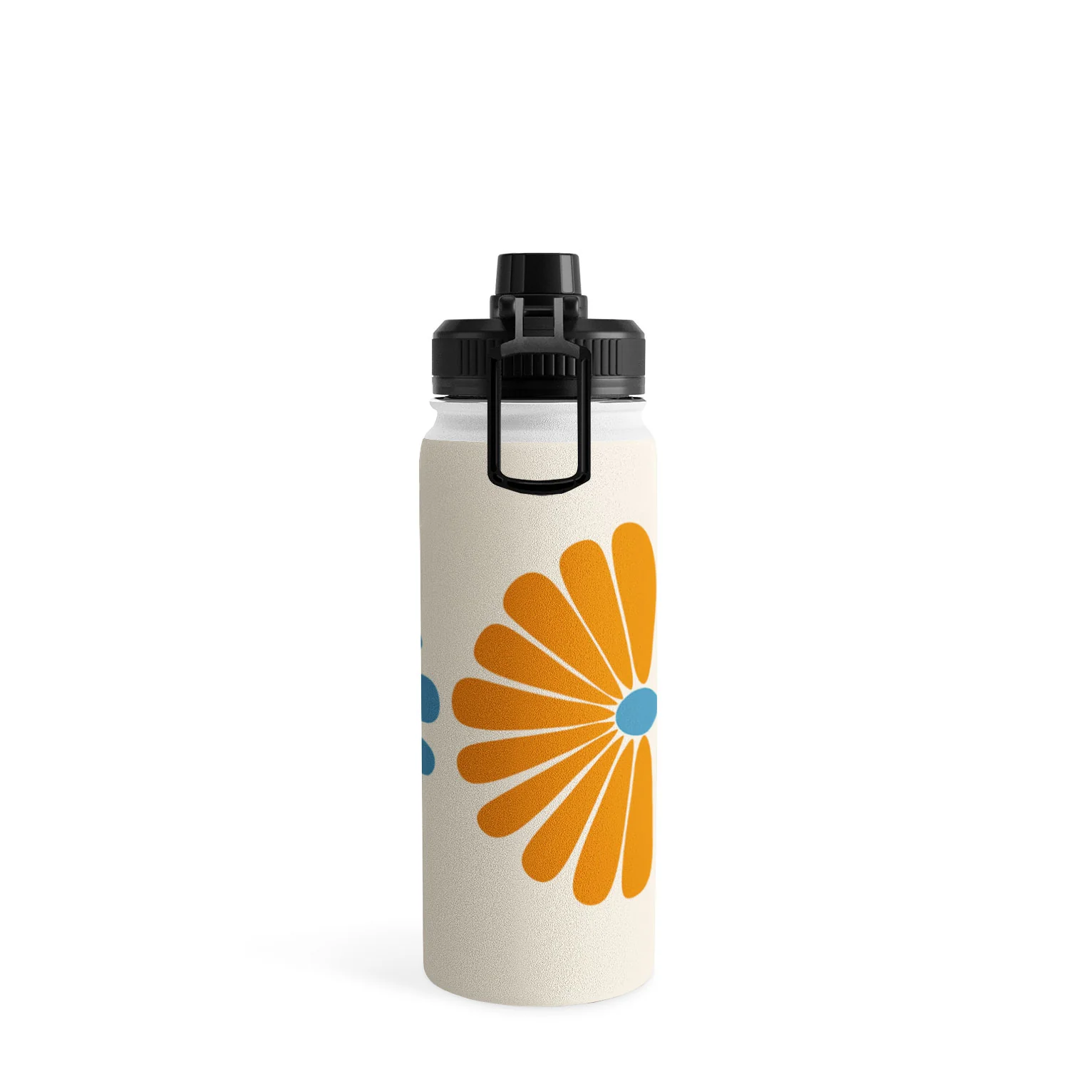 Colour Poems Retro Daisy Multicolor II Water Bottle - Image 15