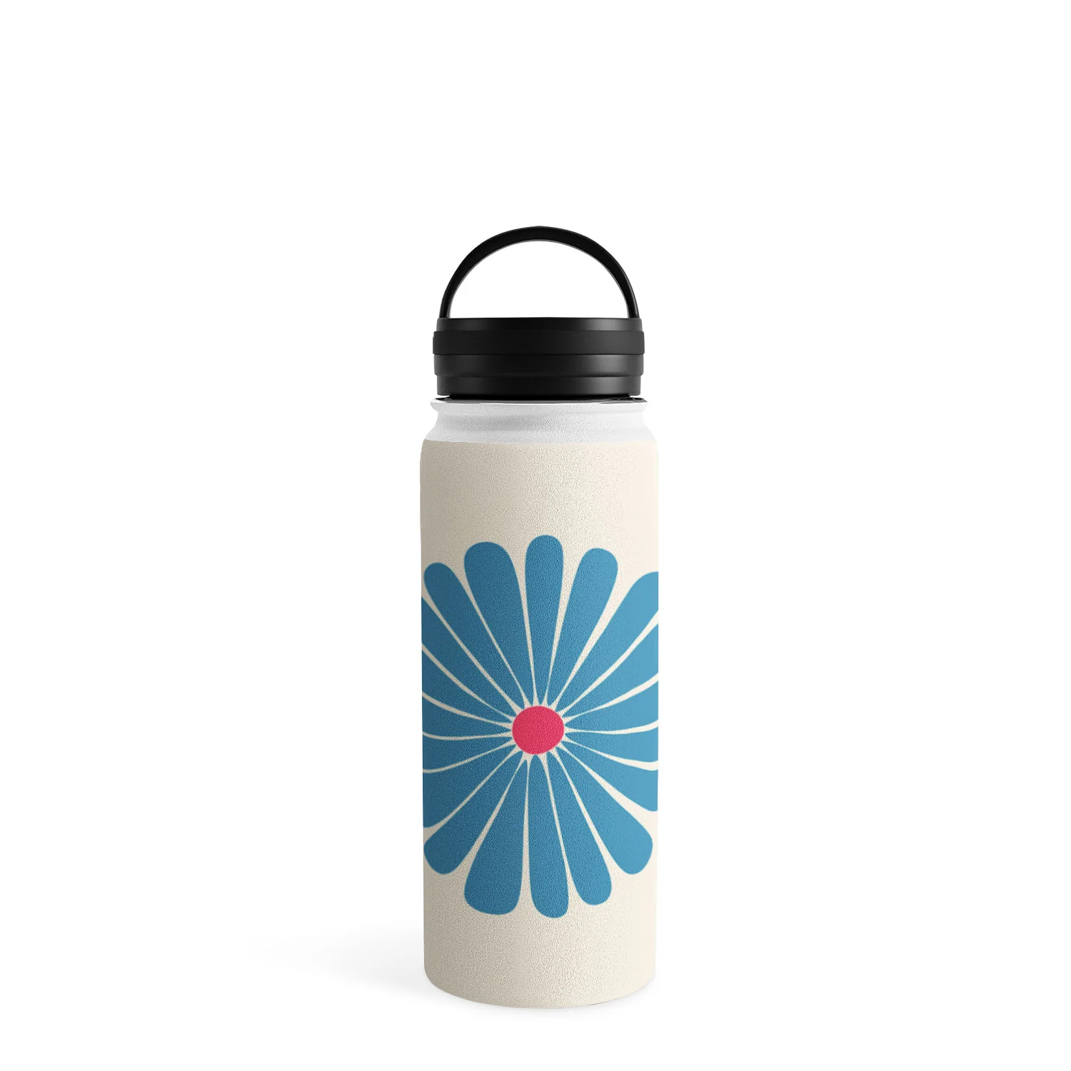 Colour Poems Retro Daisy Multicolor II Water Bottle - Image 21
