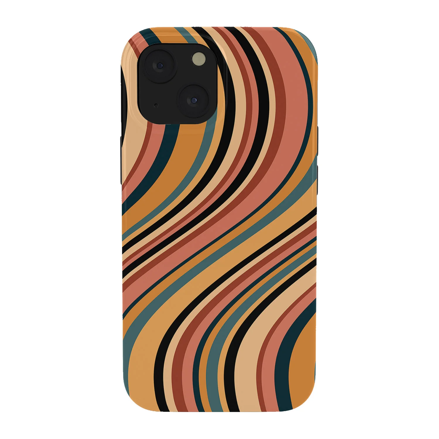 Colour Poems Wavy Retro Stripes I Phone Case - Image 21