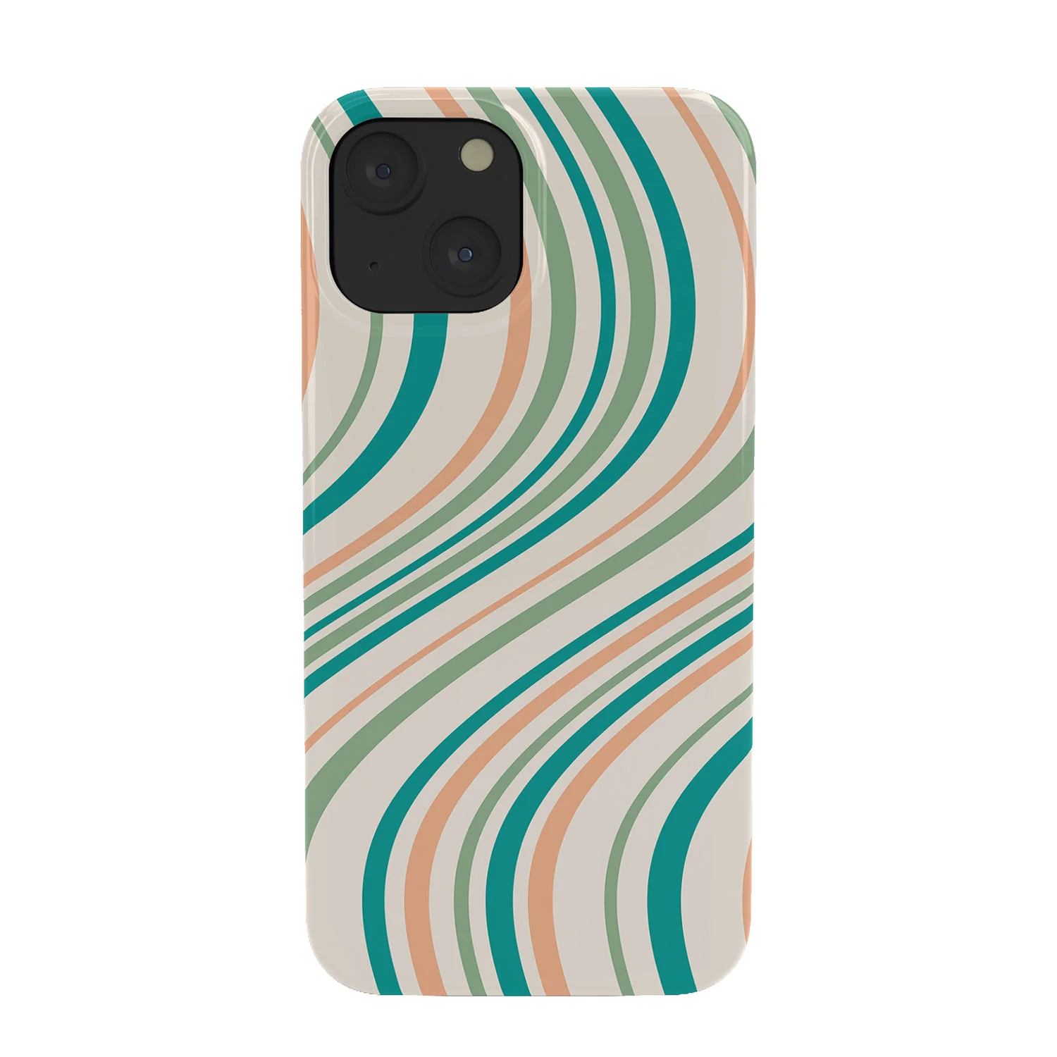 Colour Poems Wavy Retro Stripes II Phone Case - Image 2