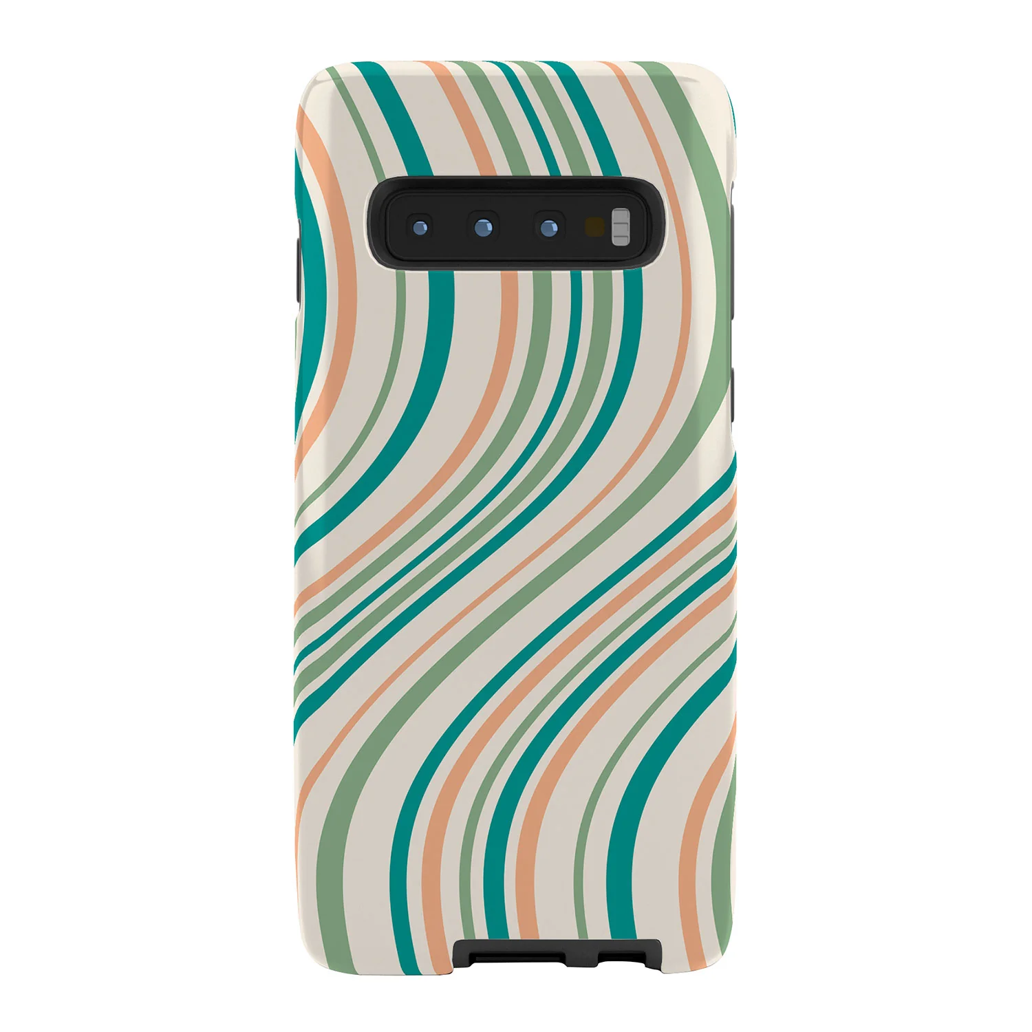 Colour Poems Wavy Retro Stripes II Phone Case - Image 36