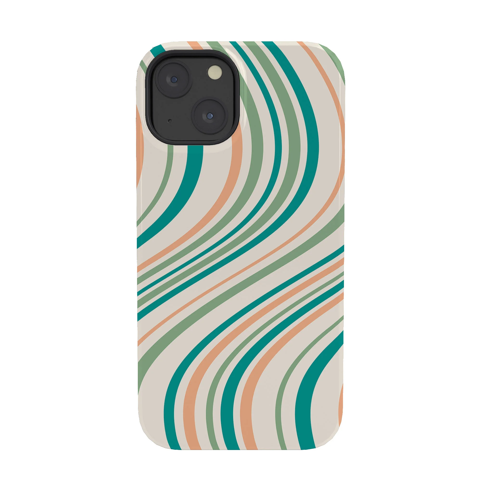 Colour Poems Wavy Retro Stripes II Phone Case - Image 43