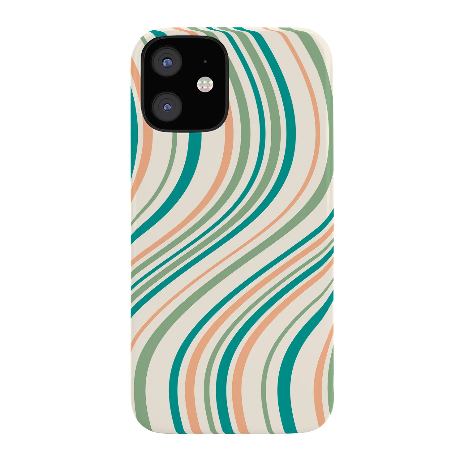 Colour Poems Wavy Retro Stripes II Phone Case - Image 5