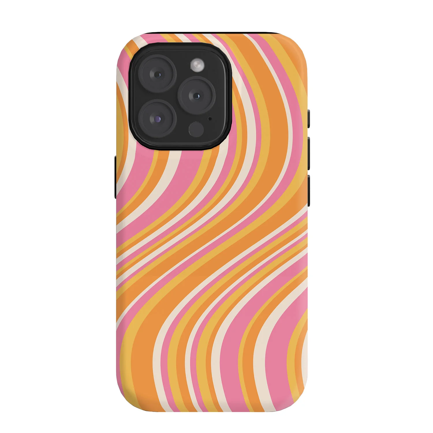 Colour Poems Wavy Retro Stripes III Phone Case - Image 60