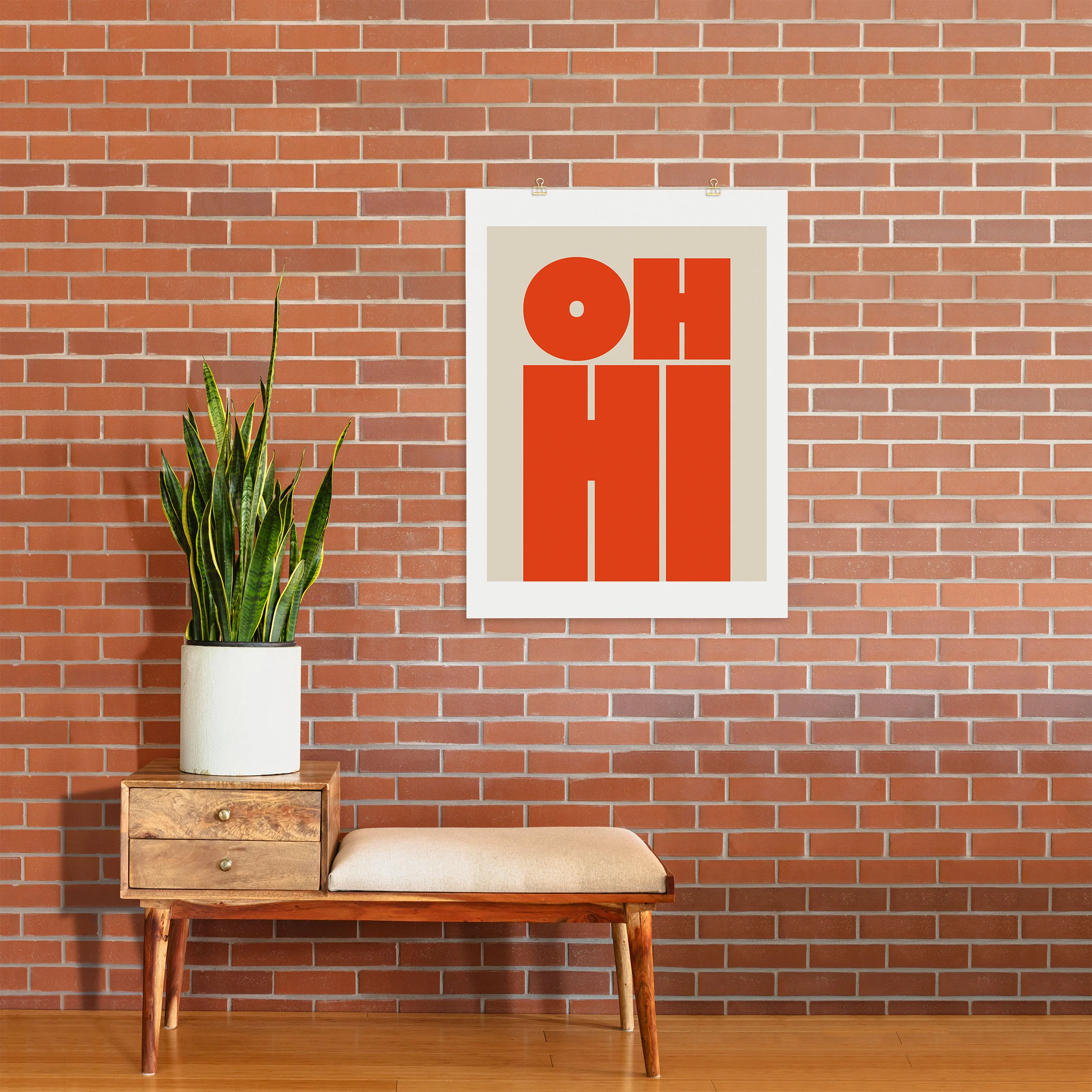 Cuss Yeah Designs OH HI Art Print - Image 23