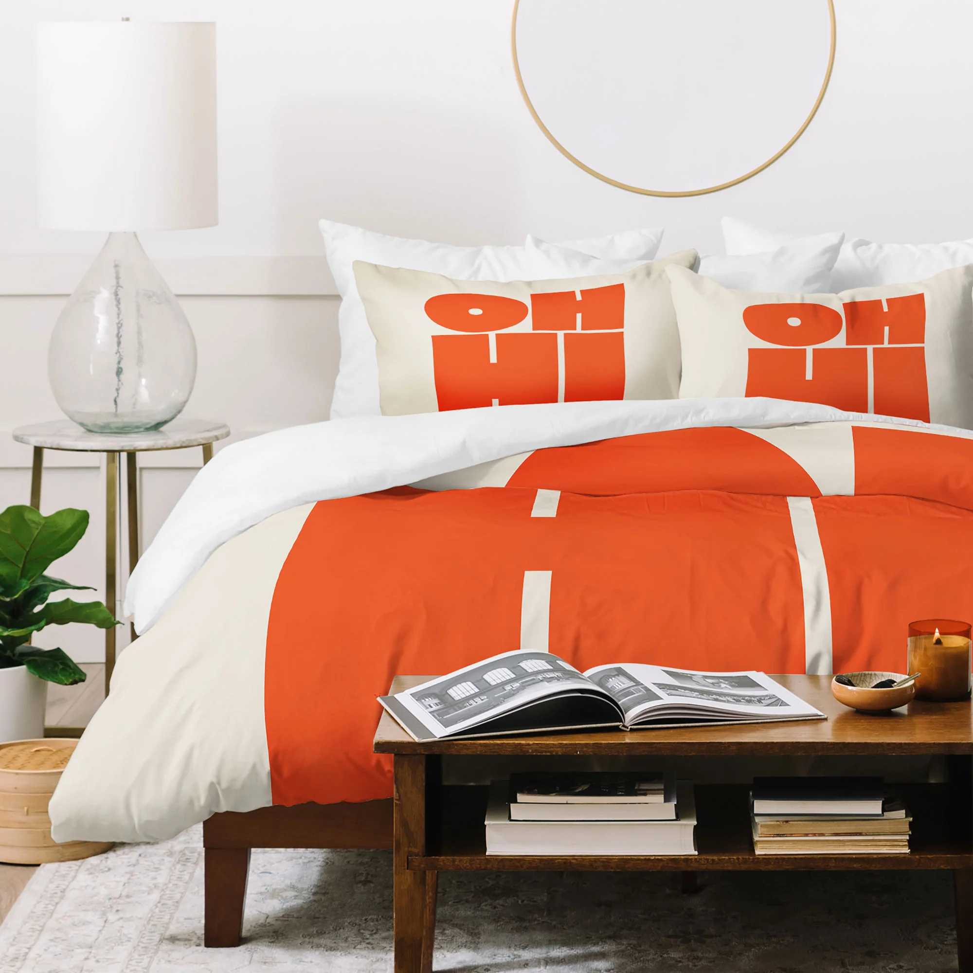 Cuss Yeah Designs OH HI Duvet Cover - Image 31