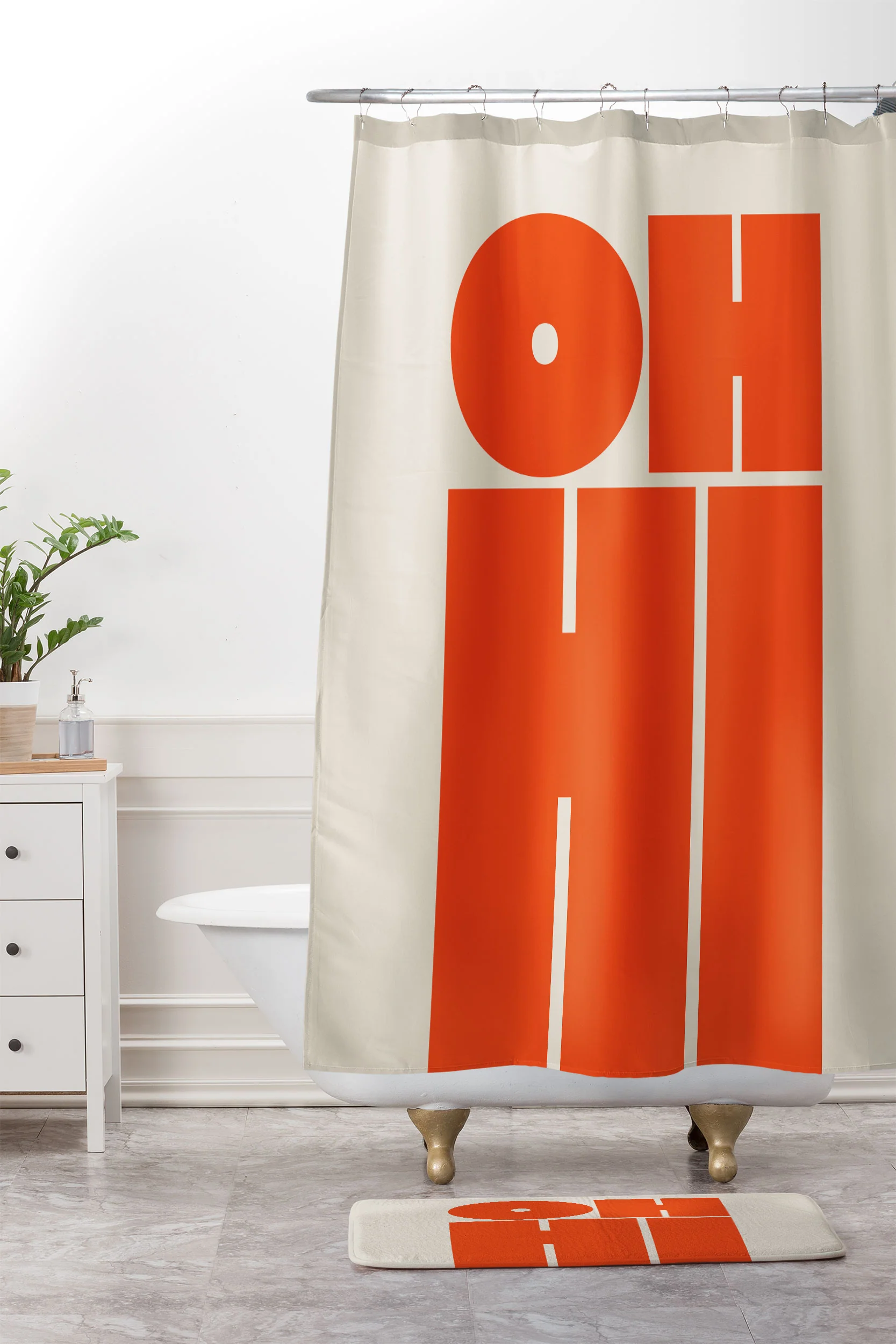 Cuss Yeah Designs OH HI Memory Foam Bath Mat - Image 4