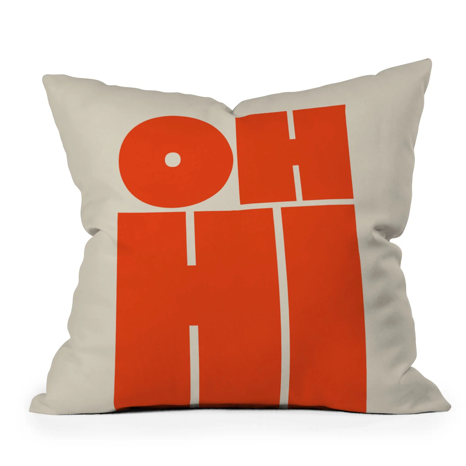 Cuss Yeah Designs OH HI Outdoor Throw Pillow - Image 3