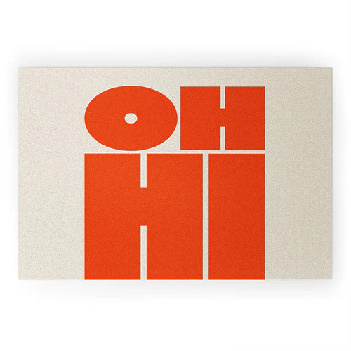 Cuss Yeah Designs OH HI Welcome Mat - Image 2