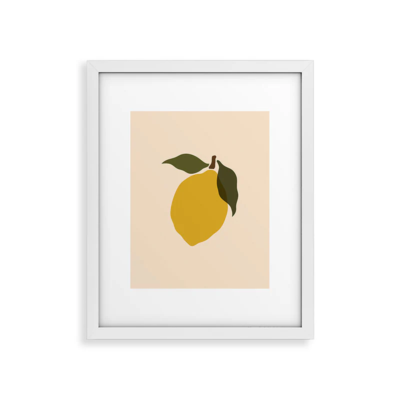 Cuss Yeah Designs Single Lemon I Framed Art Print - Image 37